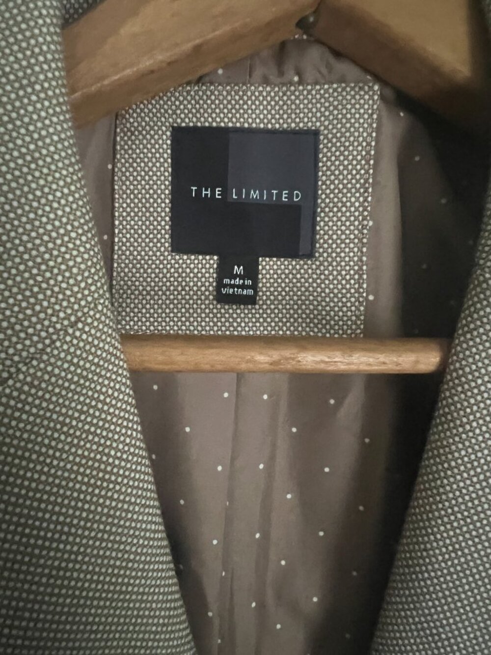 THE LIMITED Tan Textured Single Button Blazer Sz M - Picture 2 of 6